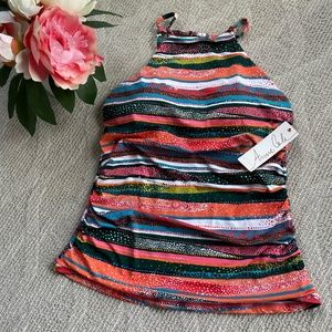 Anne Cole Women's High Neck Tankini Top NWT